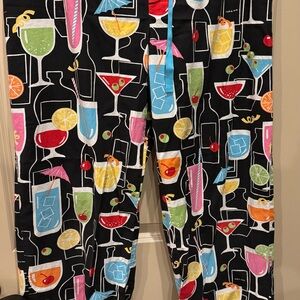 Colorful Cocktail Print Pants